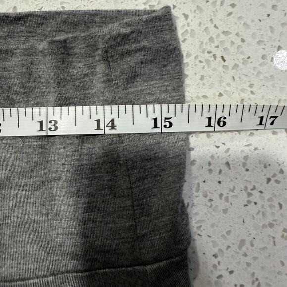 Gray Modal Maxi Skirt XL Soft Stretch Foldover Waist Soft Stretch Boho Louge - Picture 5 of 6